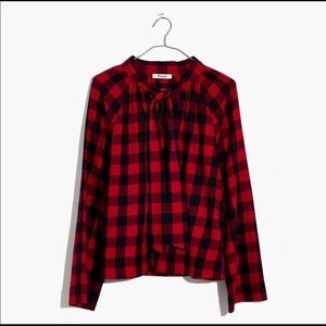 Madewell Buffalo Check Top